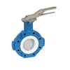 Butterfly valve Type: 4991LUG Ductile cast iron/PFA/PTFE/SIL Centric Handle PN10 Lug type DN40
